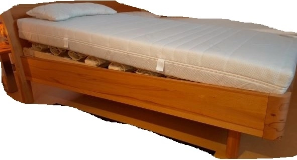 18,3cm Schrägleisten an Relax-2000 Tellersystem in Massivholzbett